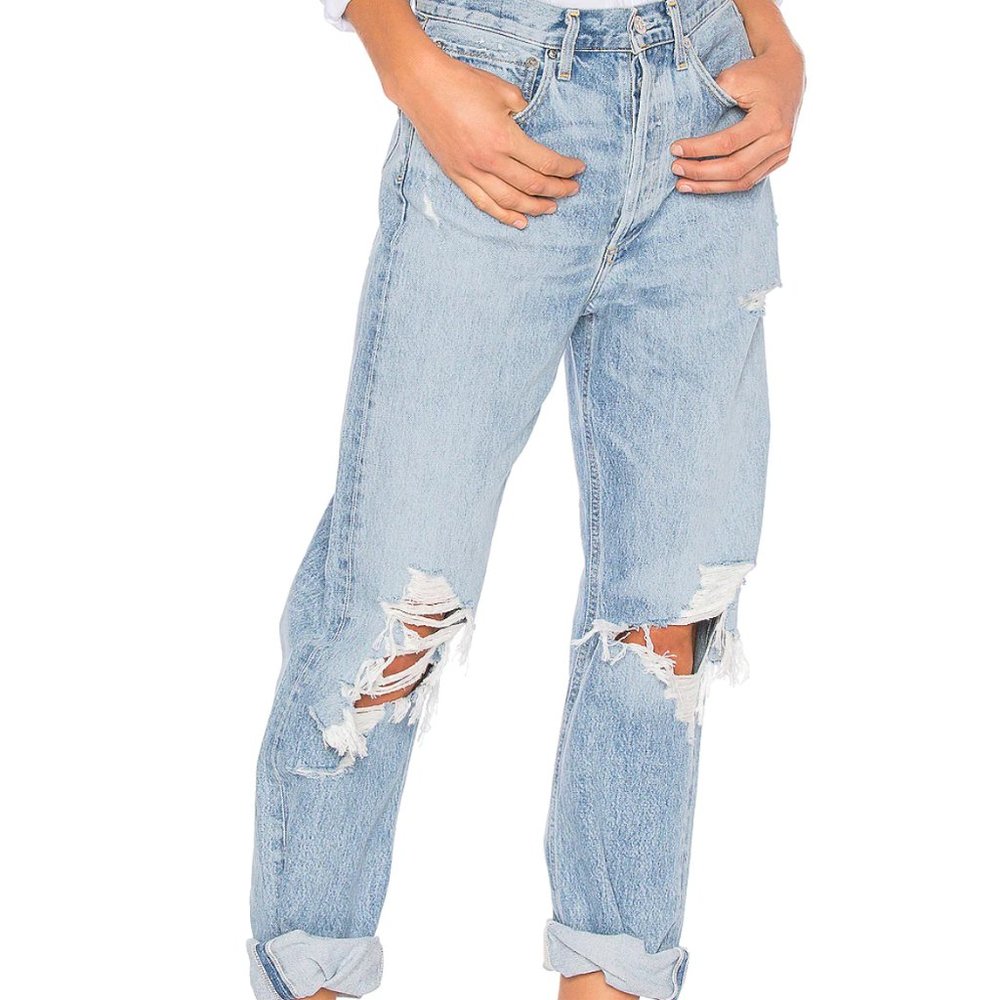 AGOLDE 90s Mid Rise Loose Fit in Fall Out